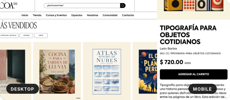 CASA COA · HOME + CATALOG + EVENTS
